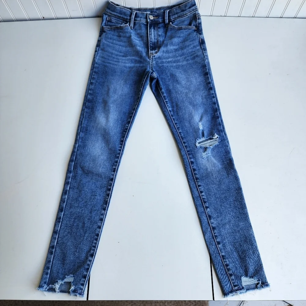 Old Navy 360 Stretch Built-In Tough Rockstar Extra High Rise Jegging Jean 14